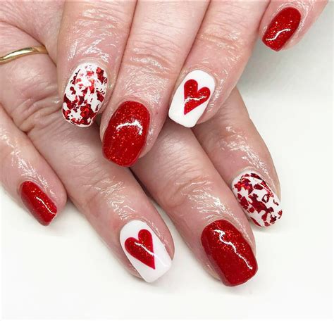 valentine inspired nails